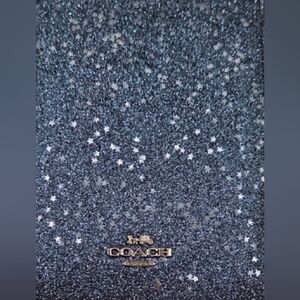 Coach Glittering BLUE Passport Holder